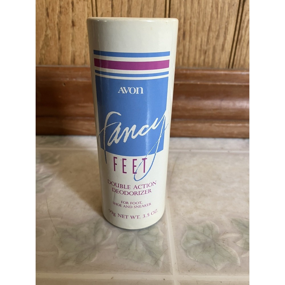 VTG Avon 1981 Fancy Feet Double Action Talc Deodorizer Powder‎ 3.5 oz